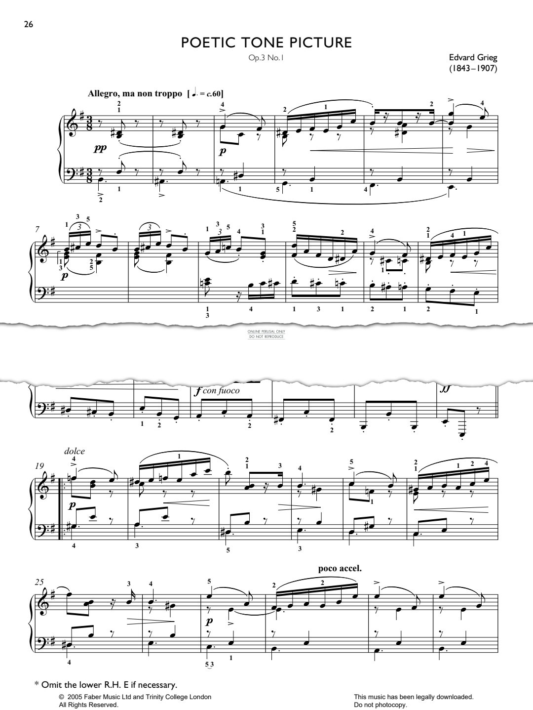 Product gallery: Page 1 of 1 Poetic Tone Picture, Op.3 No.1, Edvard Grieg
