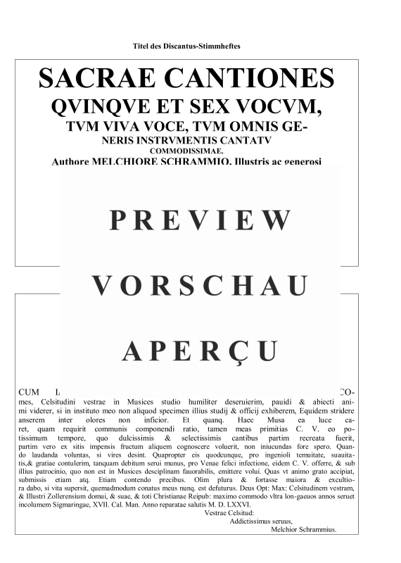 Produktgalerie: Seite 6 von 11 Sacrae Cantiones (1576/77), , Gemischter Chor 5-6 stimmig