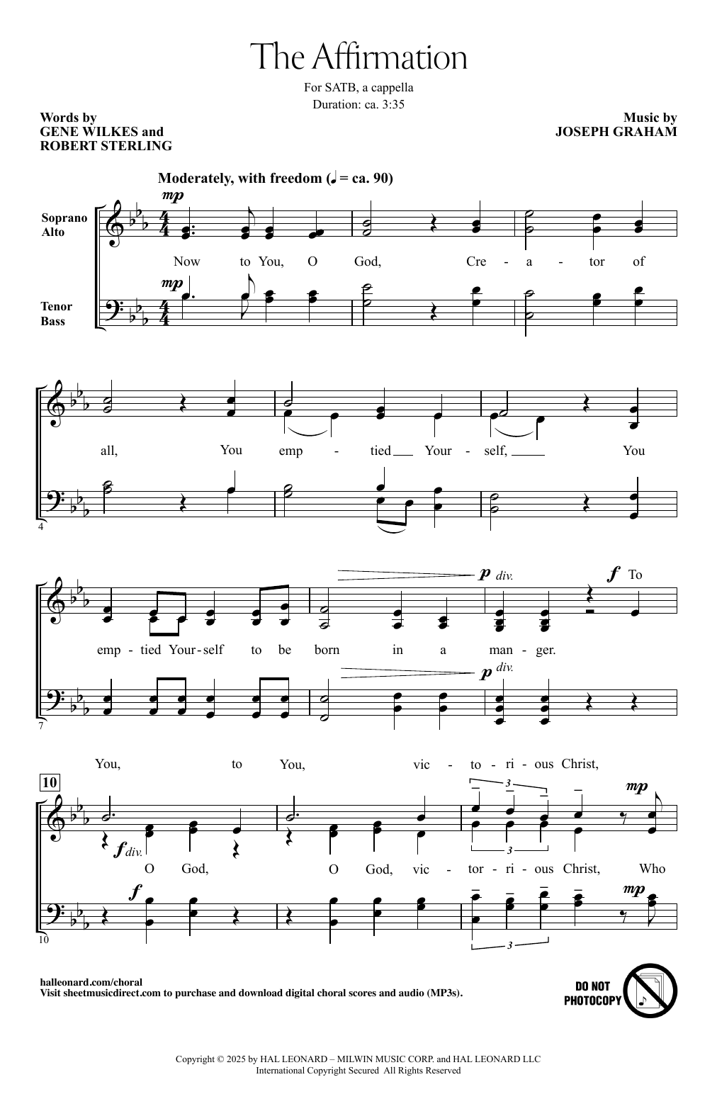 Produktgalerie: Seite 1 von 1 The Affirmation, Joseph Graham, Chor