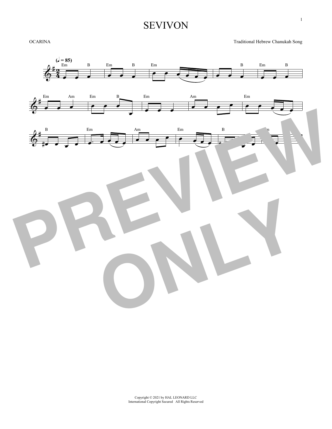 Produktbild zu:  Sevivon (arr. Cris Gale) - Traditional Hebrew Chanukah Song