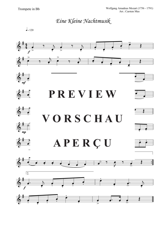Produktbild zu: Eine Kleine Nachtmusik Wolfgang Amadeus Mozart