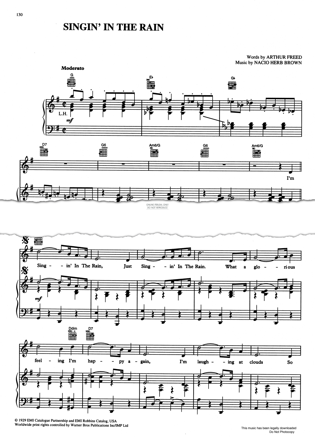 Product picture to: Singin' In The Rain (from 'Singin' In The Rain')