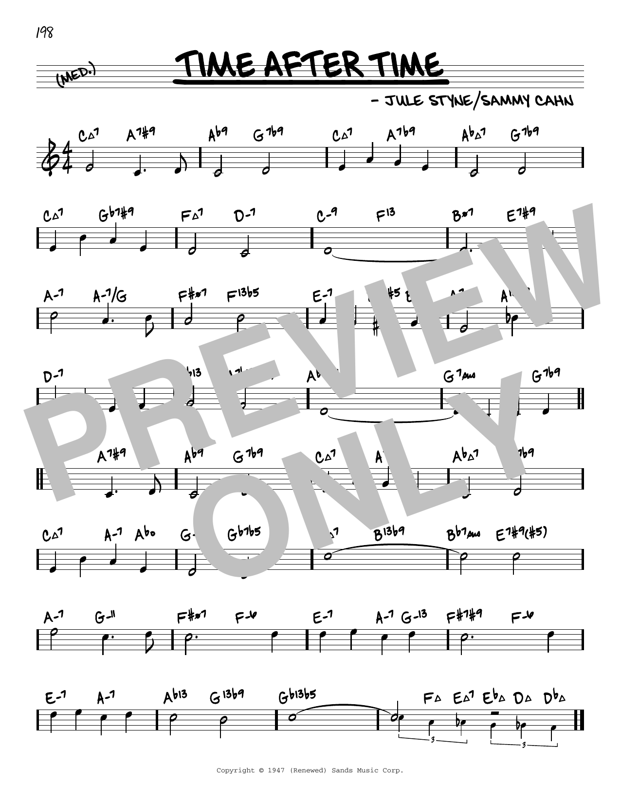 Product gallery: Page 1 of 1 Time After Time (arr. David Hazeltine), Sammy Cahn