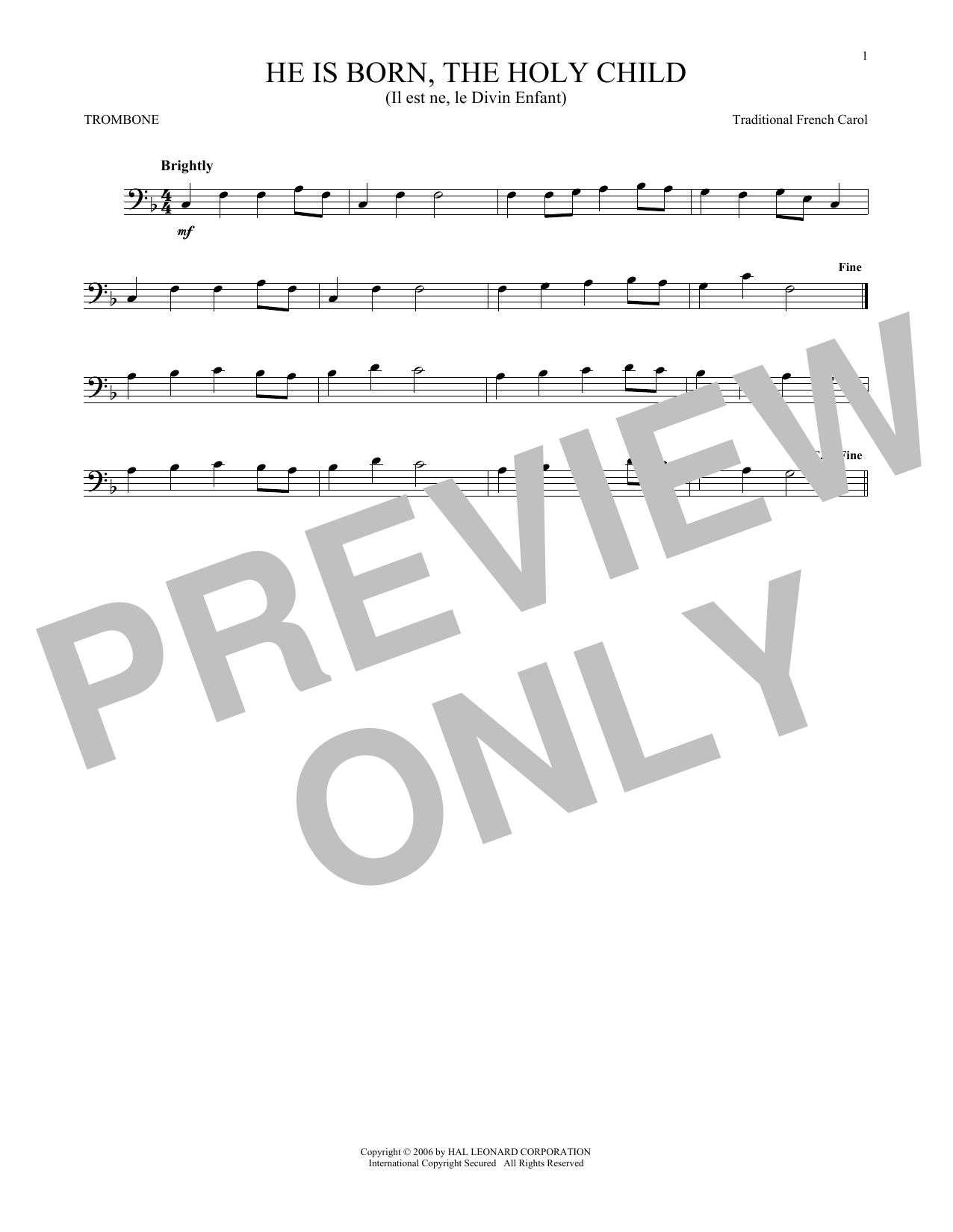 Product gallery: Page 1 of 1 He Is Born, The Holy Child (Il Est Ne, Le Divin Enfant), Traditional French Carol
