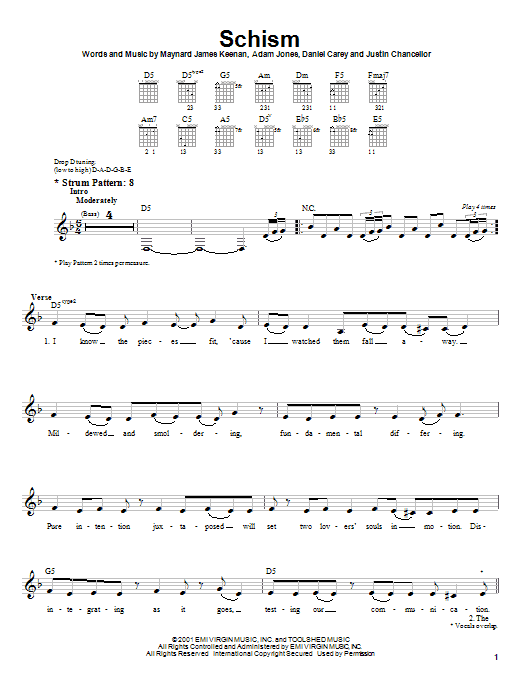 Produktgalerie: Seite 1 von 1 Schism, Tool, Gitarre