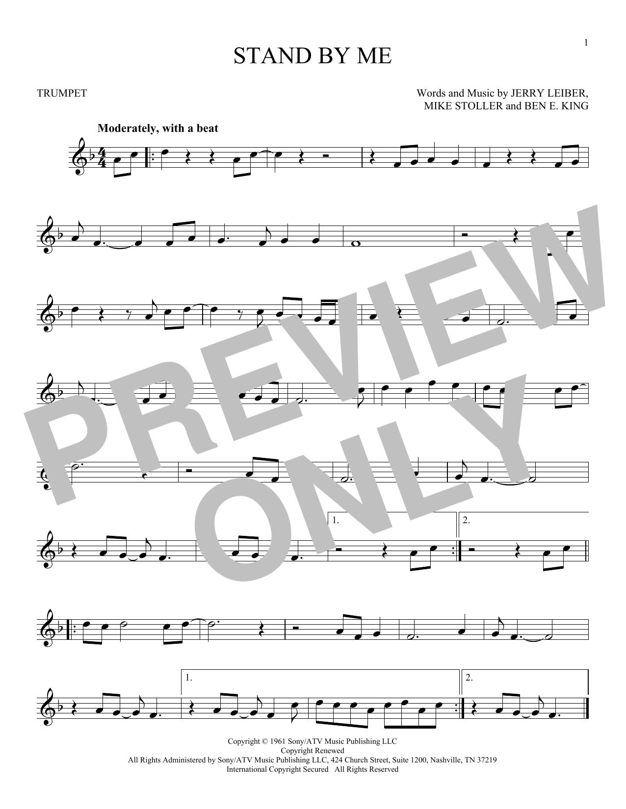 Produktgalerie: Seite 1 von 1 Stand By Me, Ben E. King, Trompete