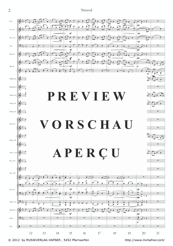 Product gallery: Page 7 of 11 Nimrod - aus den Enigma Variationen, , (large wind orchestra)