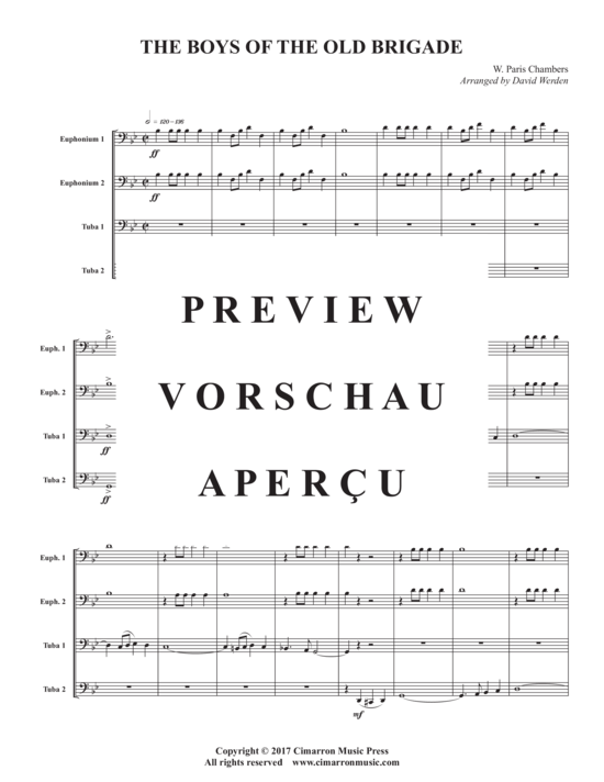 Product gallery: Page 3 of 19 The Boys of the Old Brigade , , (Tuba Quartett EETT)