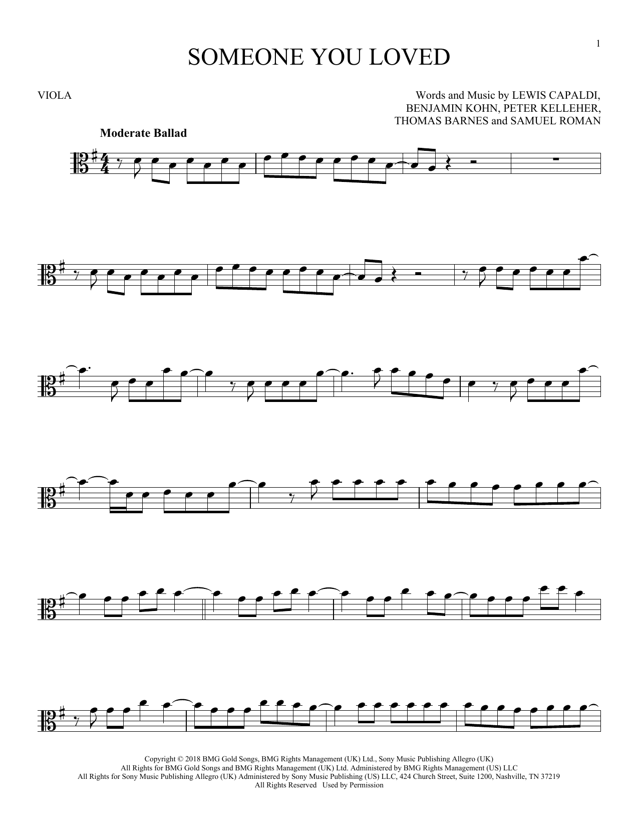 Product gallery: Page 1 of 1 Someone You Loved, Lewis Capaldi