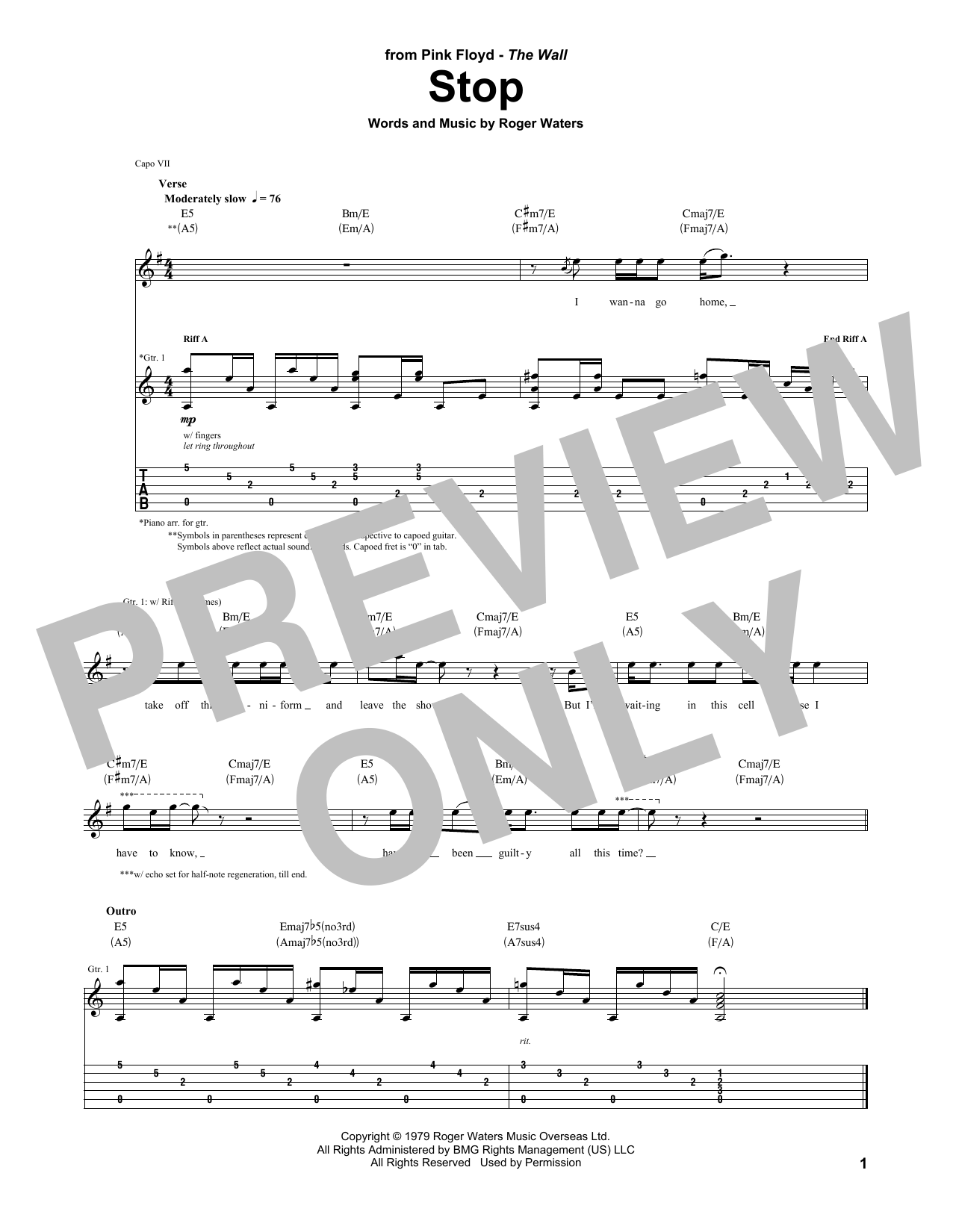 Product gallery: Page 1 of 1 Stop, Pink Floyd