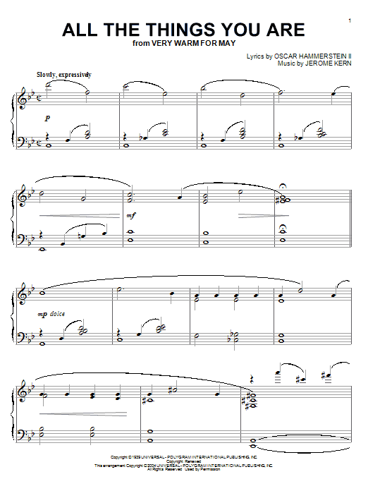 Produktbild zu: All The Things You Are (arr. Phillip Keveren)