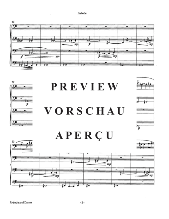 Product gallery: Page 5 of 21 Prelude and Dance , , (Tuba Quartett EETT)