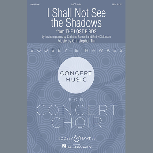 cover: I Shall Not See The Shadows (from The Lost Birds), Christopher Tin
