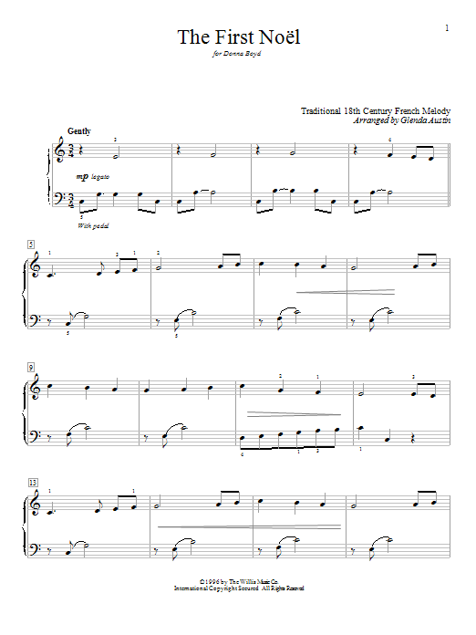 Product gallery: Page 1 of 1 The First Noel, Traditional