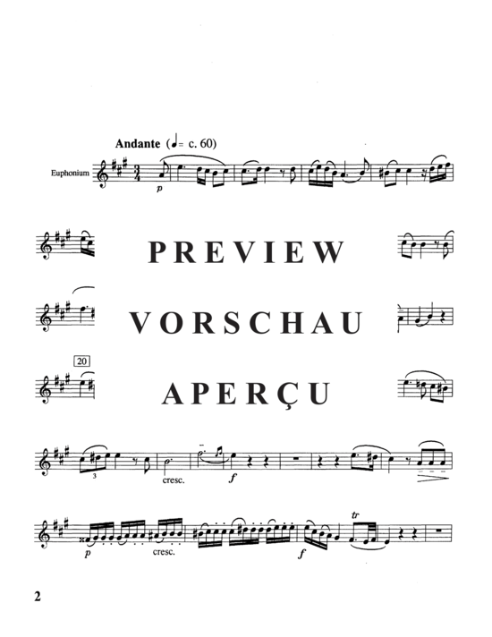 Product gallery: Page 18 of 21 Andante and Alleluja , , (euphonium + piano)