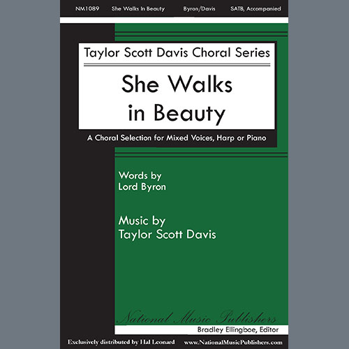 cover: She Walks in Beauty, Taylor Davis