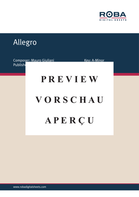 gallery: Allegro , , (Gitarre Solo)