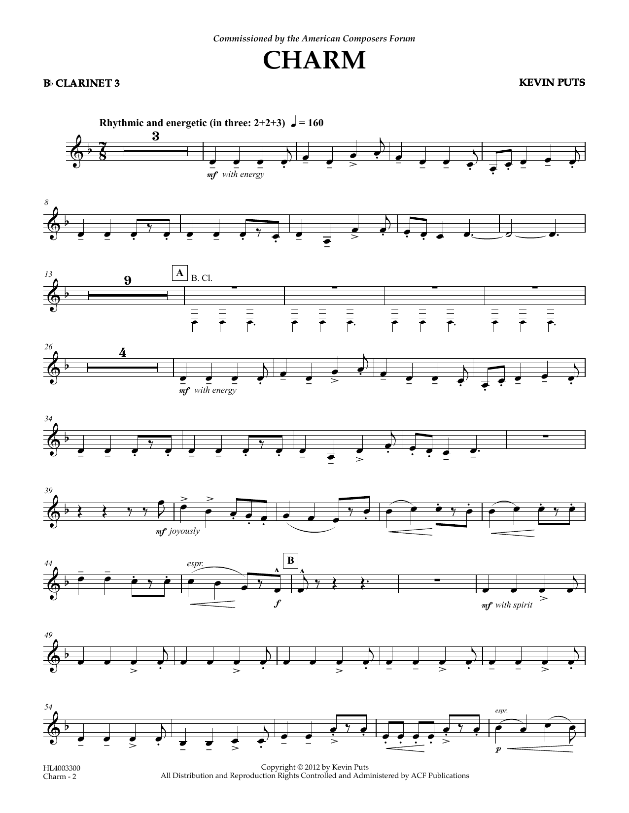 Product picture to: Charm - Bb Clarinet 3