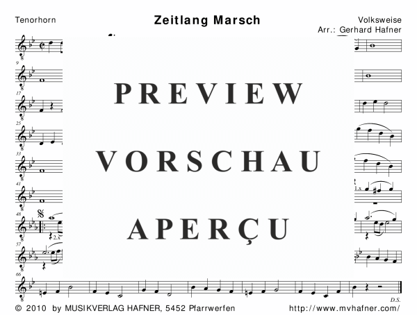 Product gallery: Page 10 of 11 Zeitlang Marsch, , (woodwind and brass)