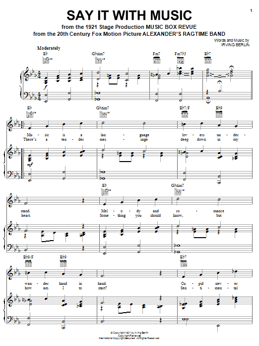 Produktbild zu: Say It With Music
