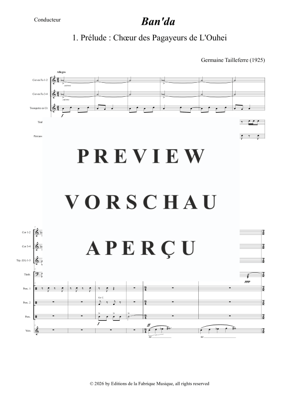 Produktgalerie: Seite 4 von 10 Banda, soprano, mixed chorus and orchestra, Sopran Solo, Gemischter Chor und Orchester