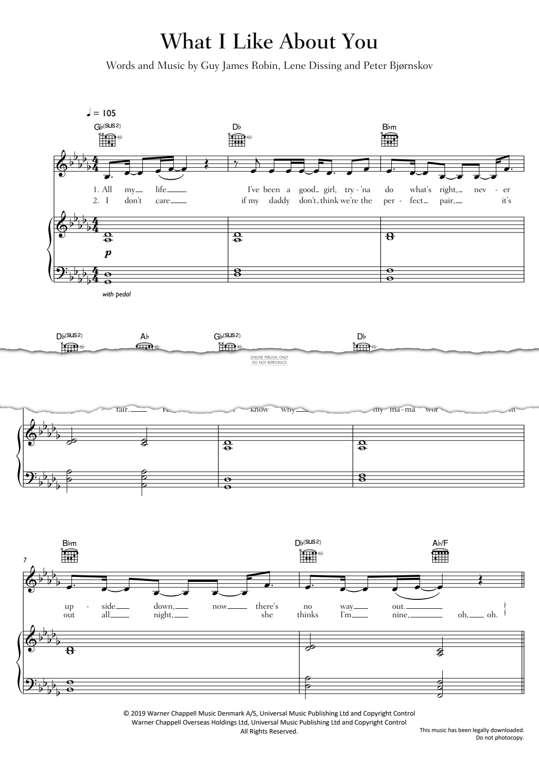 Product gallery: Page 1 of 1 What I Like About You, Jonas Blue