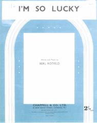 cover: I'm So Lucky, Berl Rotfeld