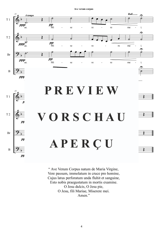 Produktgalerie: Seite 5 von 9 Ave verum corpus, , Männerchor
