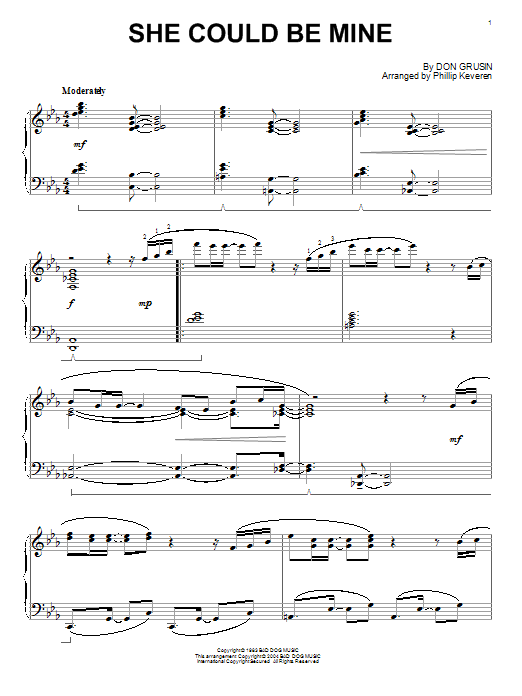 Product picture to: She Could Be Mine (arr. Phillip Keveren)