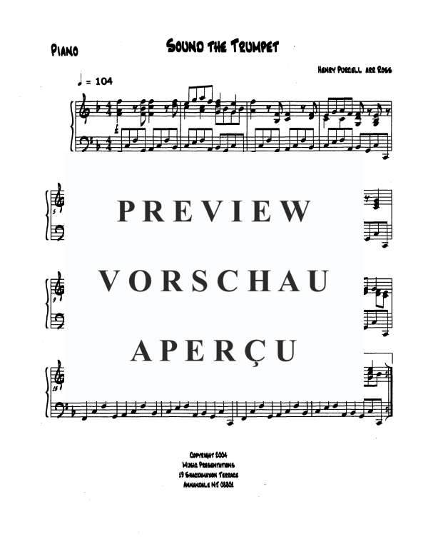 Produktgalerie: Seite 6 von 11 Sound the Trumpet, , Trompeten Trio und Klavier
