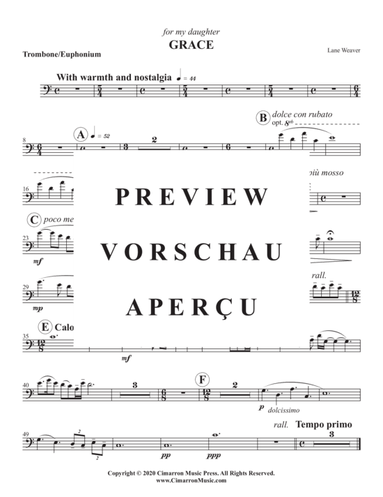 Product gallery: Page 7 of 7 Grace , , (Trombone/Euphonium + Marimba)