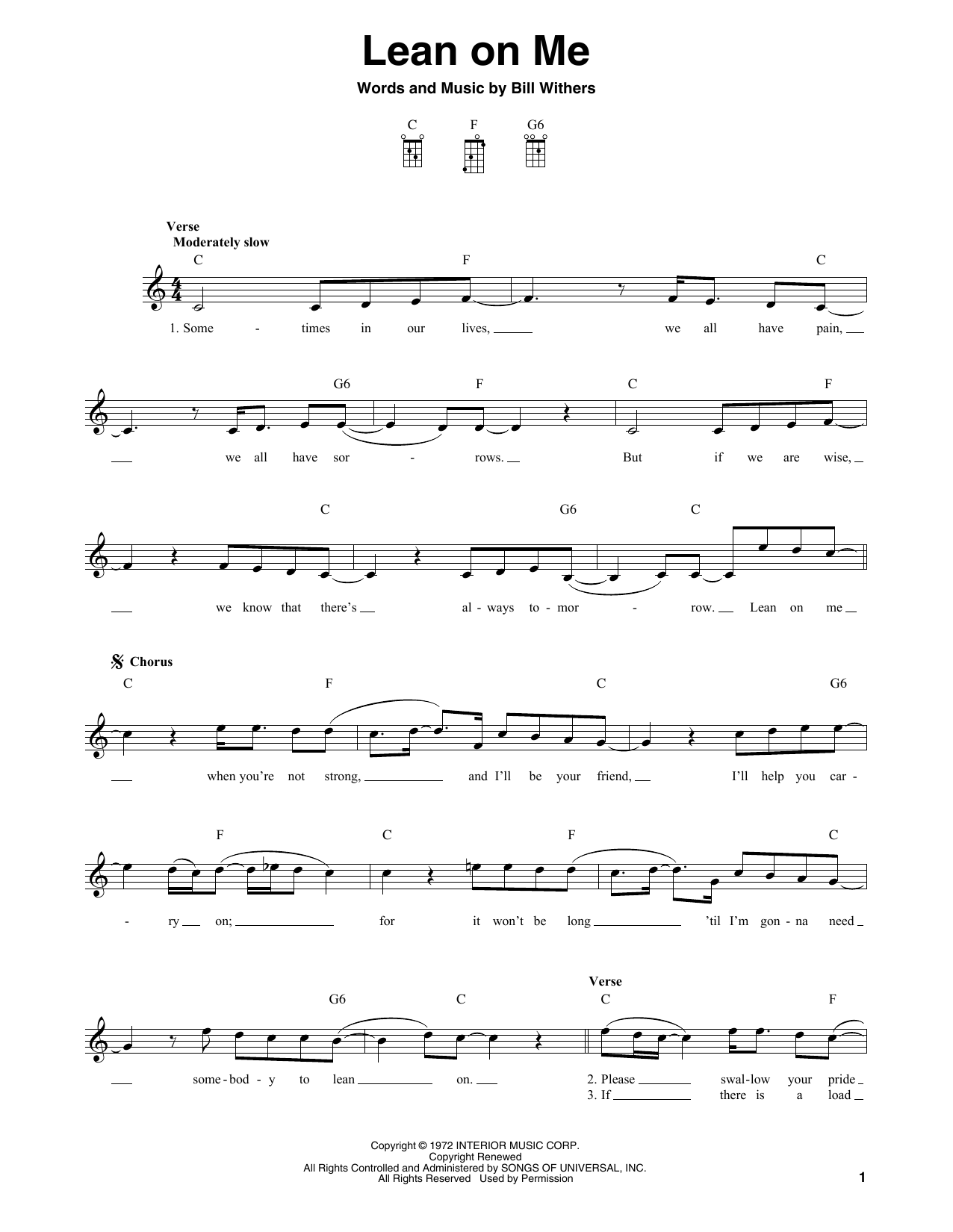 Produktgalerie: Seite 1 von 1 Lean On Me, Bill Withers