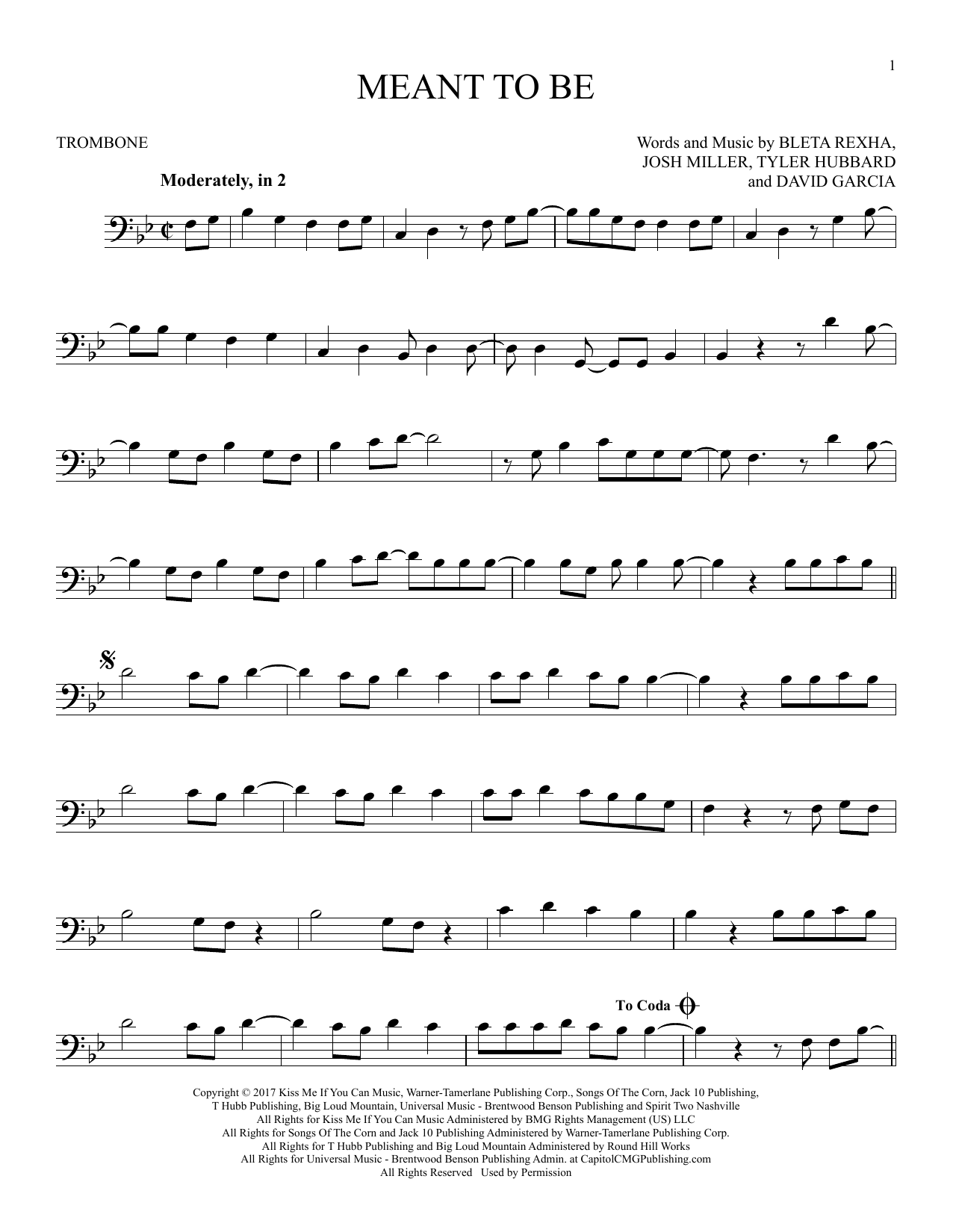 Product gallery: Page 1 of 1 Meant To Be (feat. Florida Georgia Line), Bebe Rexha