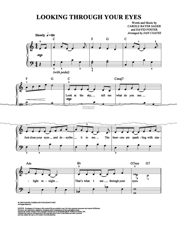 Produktgalerie: Seite 1 von 1 Looking Through Your Eyes, LeAnn Rimes, Gesang, Gitarre, Klavier