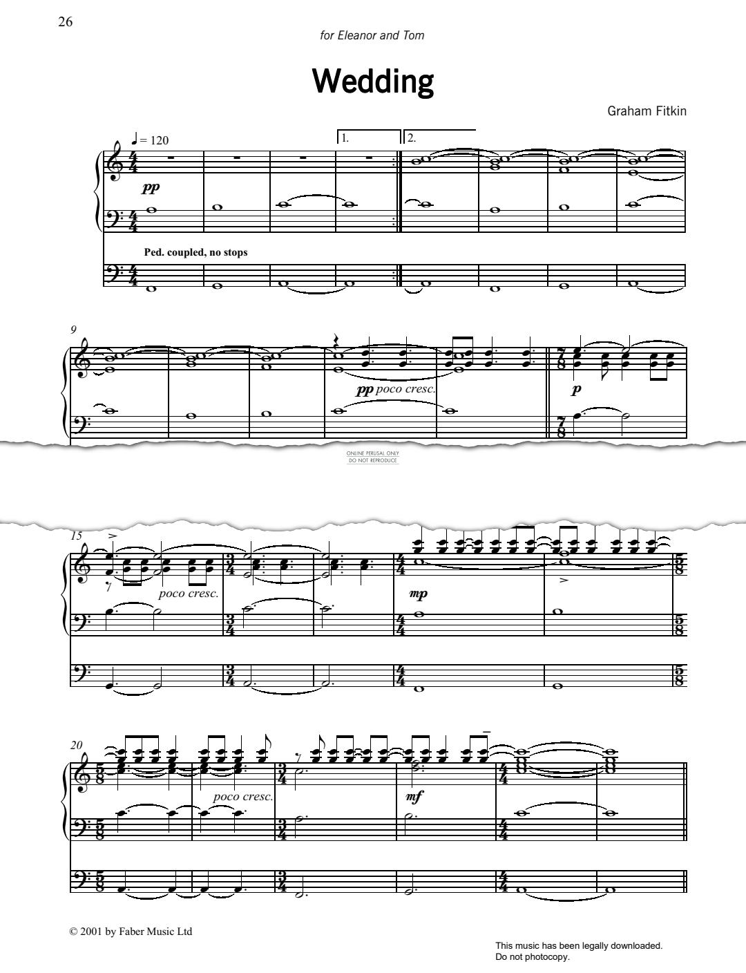 Product gallery: Page 1 of 1 Wedding, Graham Fitkin