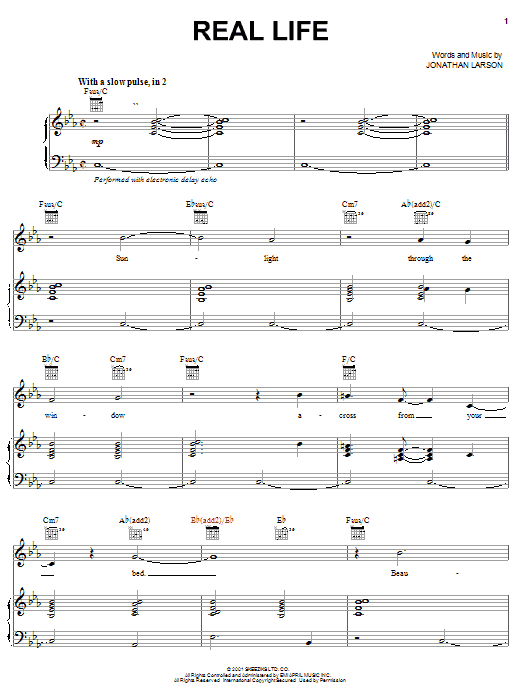 Produktbild zu: Real Life (from tick, tick... BOOM!)