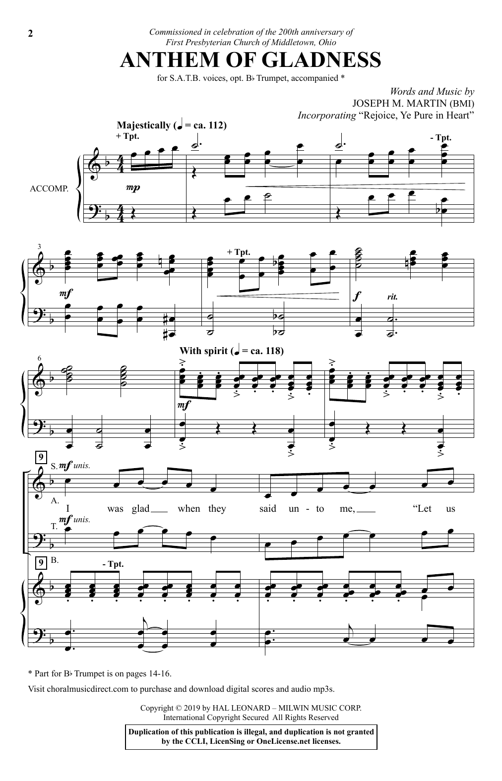Product picture to: Anthem Of Gladness