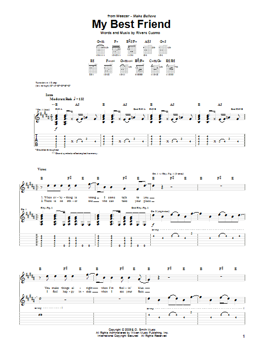 Produktgalerie: Seite 1 von 1 My Best Friend, Weezer, Gitarre
