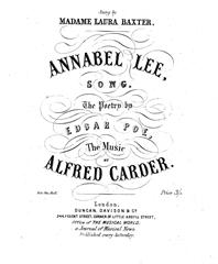 cover: Annabel Lee, Alfred Carder