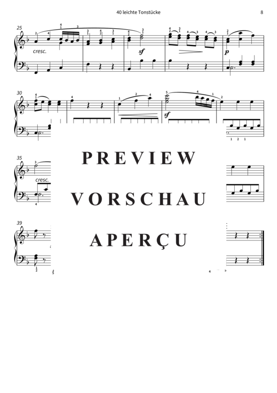 Product gallery: Page 11 of 11 40 leichte Tonstücke - op. 803, Werke 29 - 32 , , Piano Solo