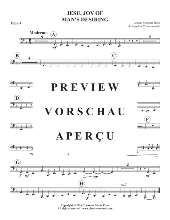 Product gallery: Page 20 of 20 Jesus, meine Freude (Jesu Joy of Man´s Desiring) , ,  (Tuba Ensemble EEEETTTT)
