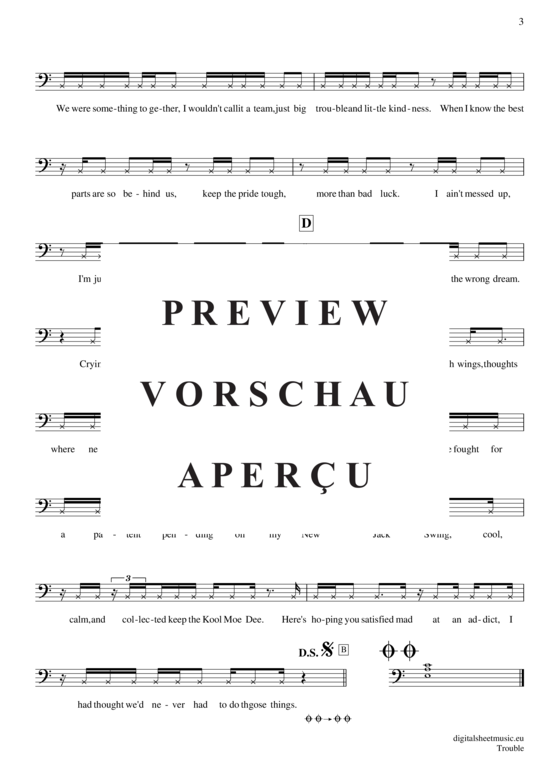 Product gallery: Page 4 of 4 Trouble , Lewis, Leona, (Posaune / Bariton)