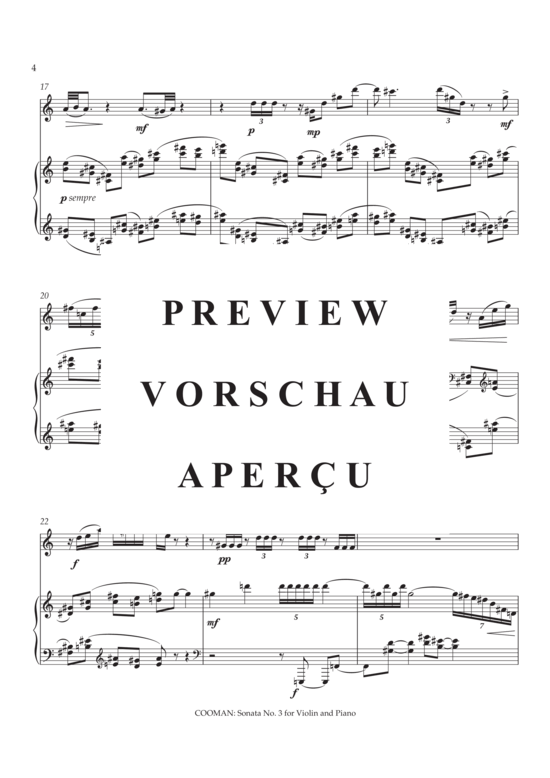 Product gallery: Page 5 of 21 Sonata no. III for violin and piano , , (violin + piano)