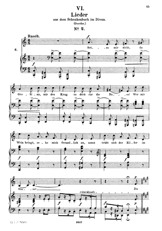 Product picture to: Lied II aus dem Schenkenbuch Op.25 No.6Robert Schumann