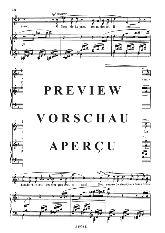 Product gallery: Page 3 of 6 La rose Op.51 No.4, , High Voice and Piano