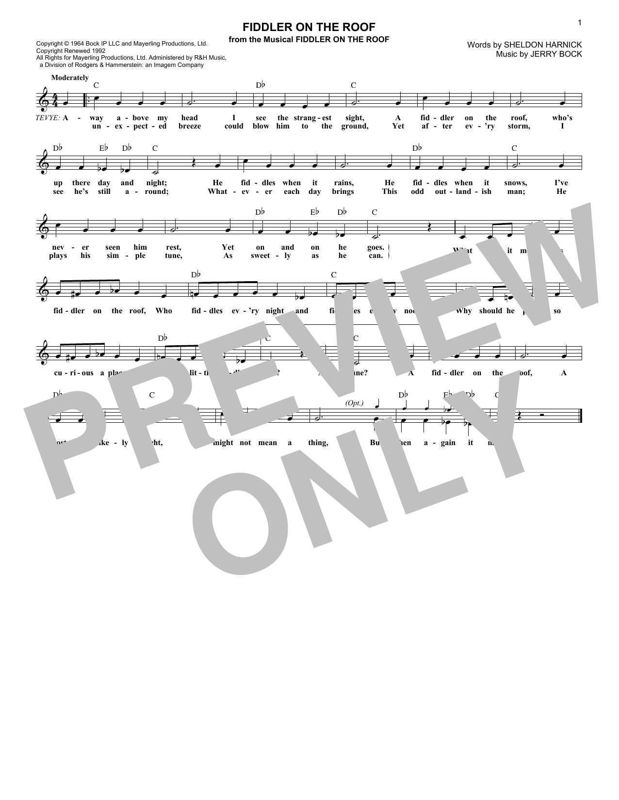 Product picture to: Fiddler On The Roof