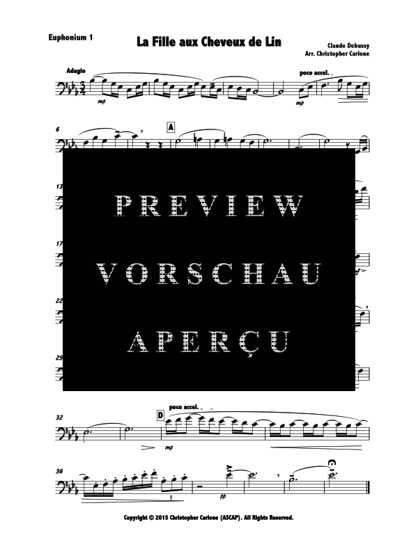 Product gallery: Page 11 of 11 Girl with the Flaxen Hair, The, , (Tuba Quartet EET(E)T)