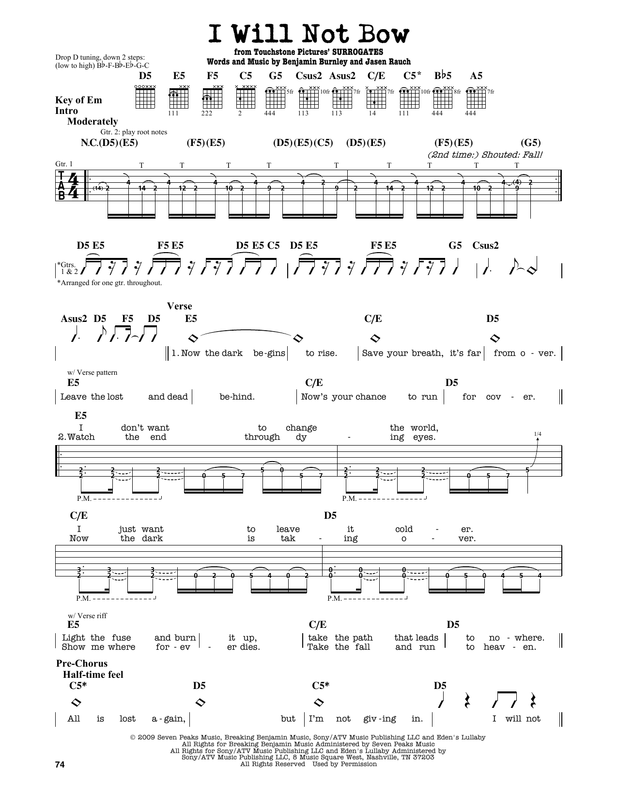 Produktgalerie: Seite 1 von 1 I Will Not Bow, Breaking Benjamin, Gitarre