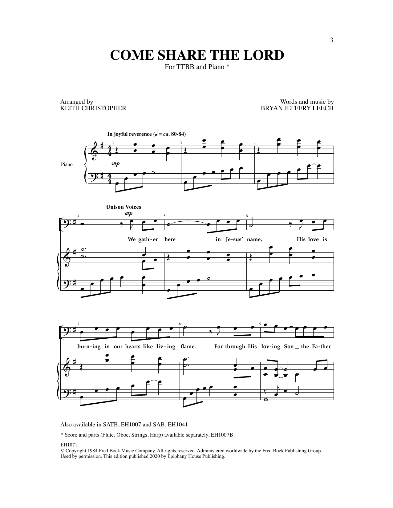 Produktbild zu: Come Share The Lord