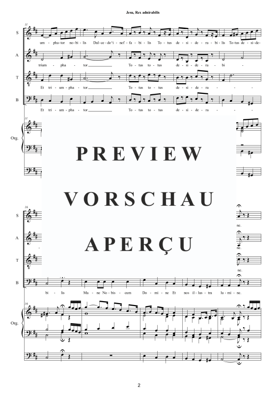 Produktgalerie: Seite 3 von 11 Jesu, Rex admirabilis, , Gemischter Chor und Orgel